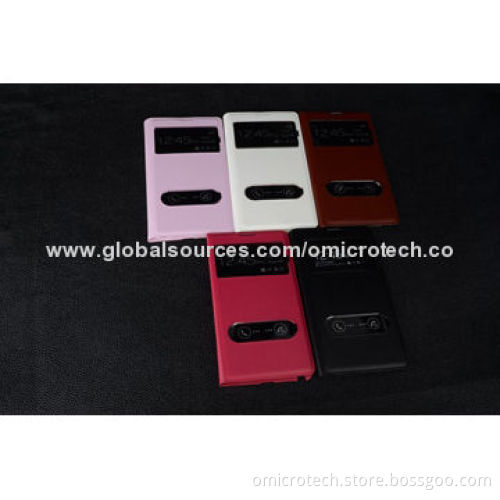 Leather Mobile Case for Samsung Note 2, OEM Orders Welcomed